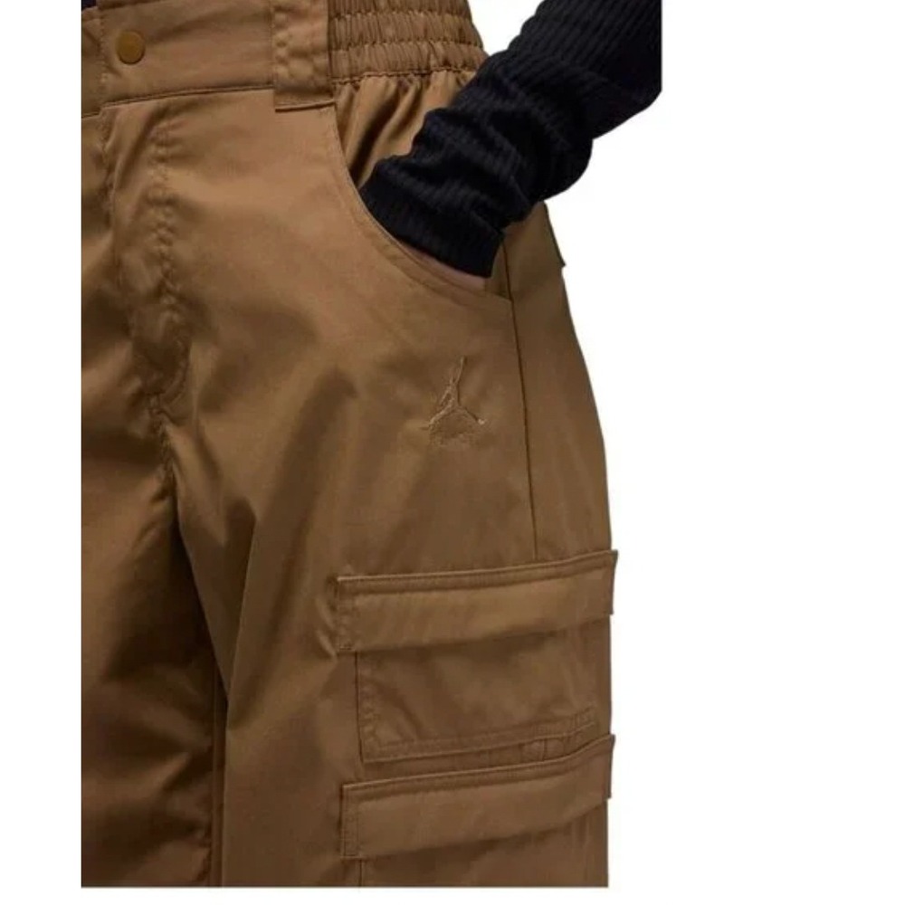 NWOT‎ Jordan Flight Cargo Pants Tan Wide Leg Drawstring Womens - Medium - Picture 3 of 16